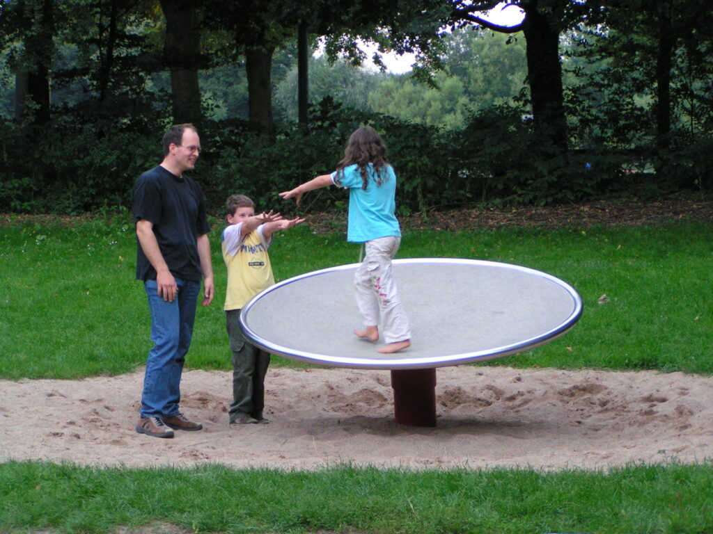 child playing on Dish
