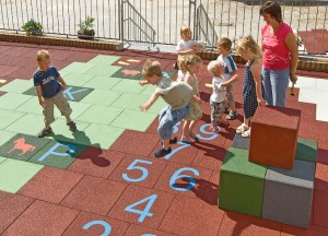 Protective Rubber Surfacing 4′ – 8′ Critical Fall Heights Slide #. 1