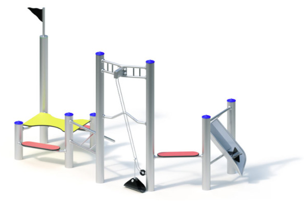 Render of Sand Works 2 Stainless Steel structure