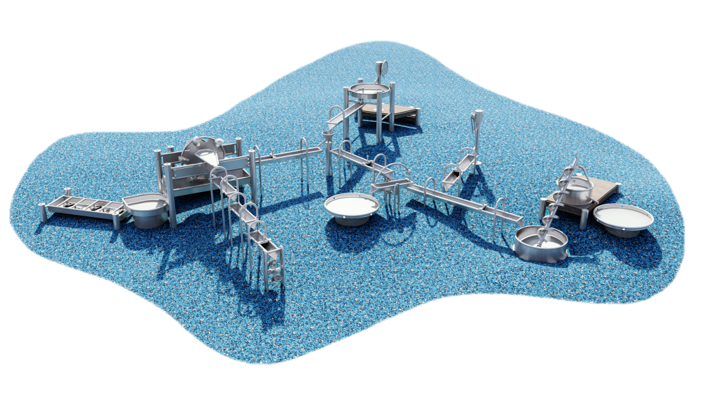 Cascade Water Play Rendering Goric Playgrounds