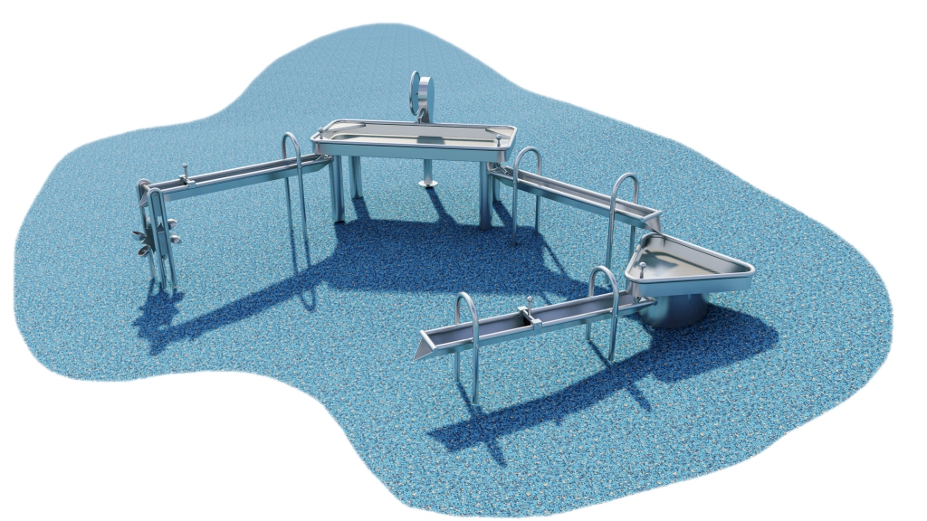 Newtown Water Play Rendering Goric Playgrounds