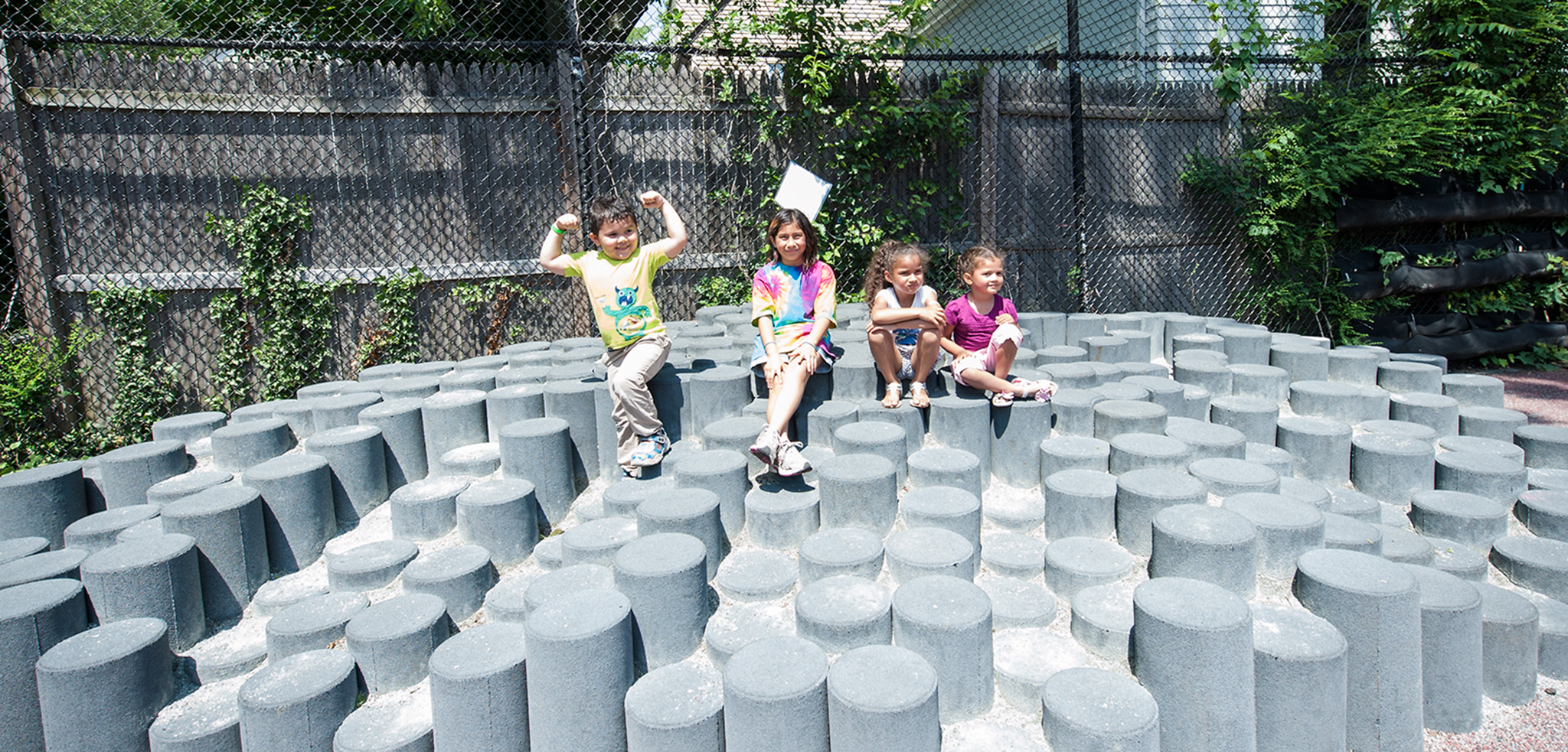 Children playing on Modular Seating