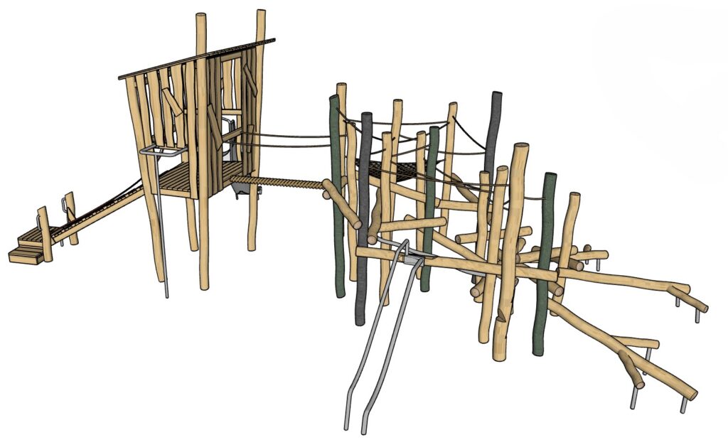 Timber Treetop Render