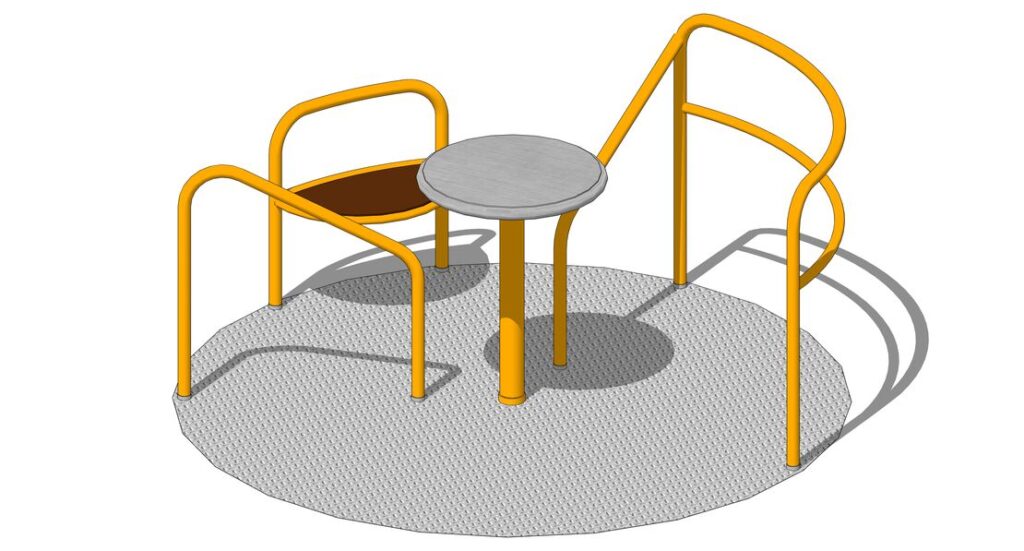 Render of Kinderland Inclusion Carousel