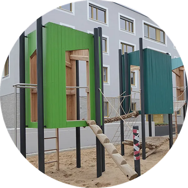 Goric Box houses with slides