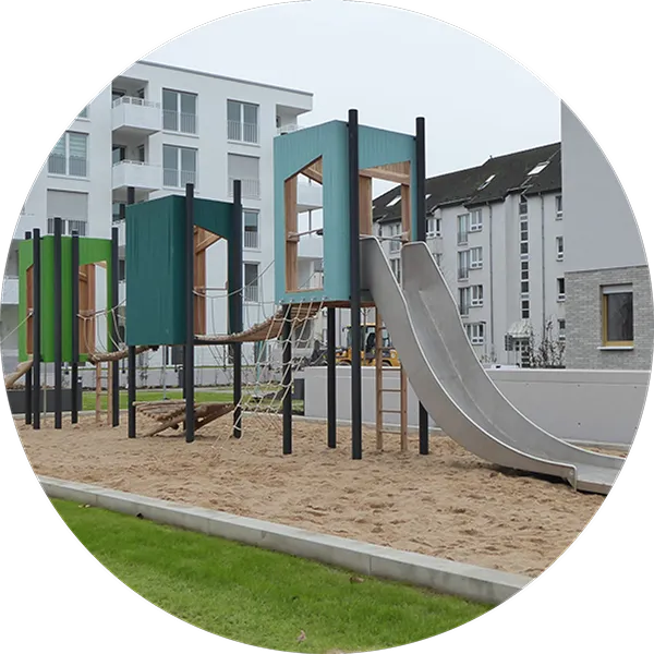 Goric Box houses with slides