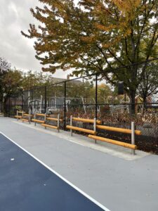 Wooden Log Bench Slide #. 1