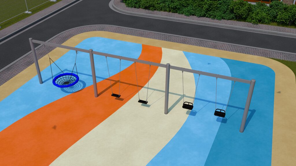 Aerial Perspective of 3 Bay Swing 1