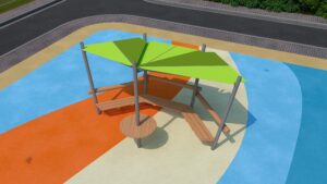 Shaded Seating Area Slide #. 3