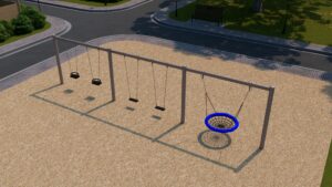 3 Bay Swing Slide #. 1