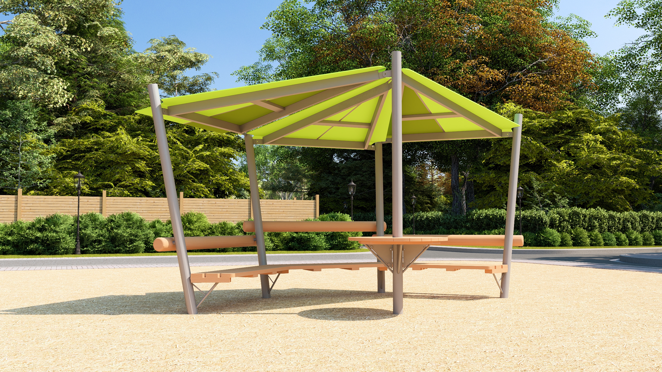 Seated Shade Structure Render 1